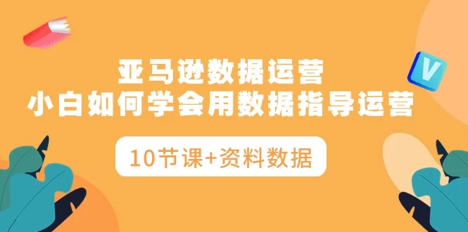 大揭秘哦,亚马逊运营秘籍:小白如何用数据指导运营,让你告别盲目决策(10节课+资料数据)
