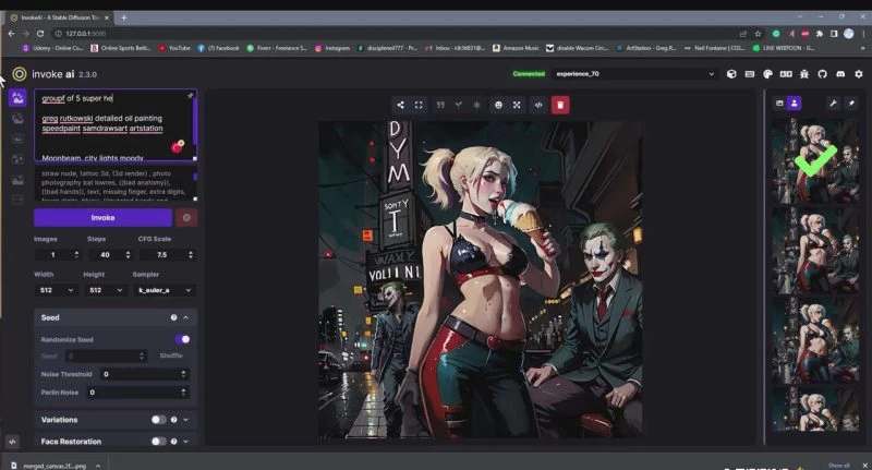 【震惊】Invoke AI 绘画教程-0基础创作可以销售的完美插图